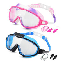 Kinder-Schwimmbrille für Kinder,-Rosa Blau 600A Kindermodus