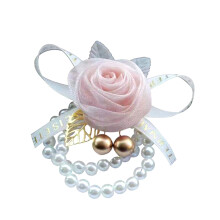 Rose Flower polsband elastische parels polsbandje-Roze 1 product