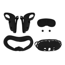 Siliconen gezichtsmasker voor VR-headset, perfect passende, multifunctionele lensbeschermingsset, verbetert de VR-ervaring, eenvoudig te installeren,
