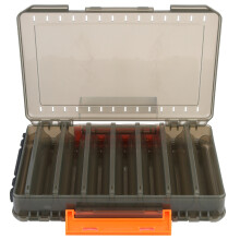 Scatola porta esche da pesca a doppia faccia, impermeabile, trasparente, in plastica di alta qualità, organizer per attrezzatura con fori di
