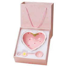 Ceramic Dessert Bowl, Enhance Your Dining Experience With Lovely Pink Heart Shaped Bowl, Gift Box Included For Special Occasions (Perfect Gift)