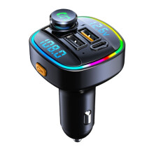 Wireless Handsfree Call Bluetooth Car Adapter FM Transmitter Radio Receiver LED Backlit Display Overcharge Protection Music Stereo Player Car Battery