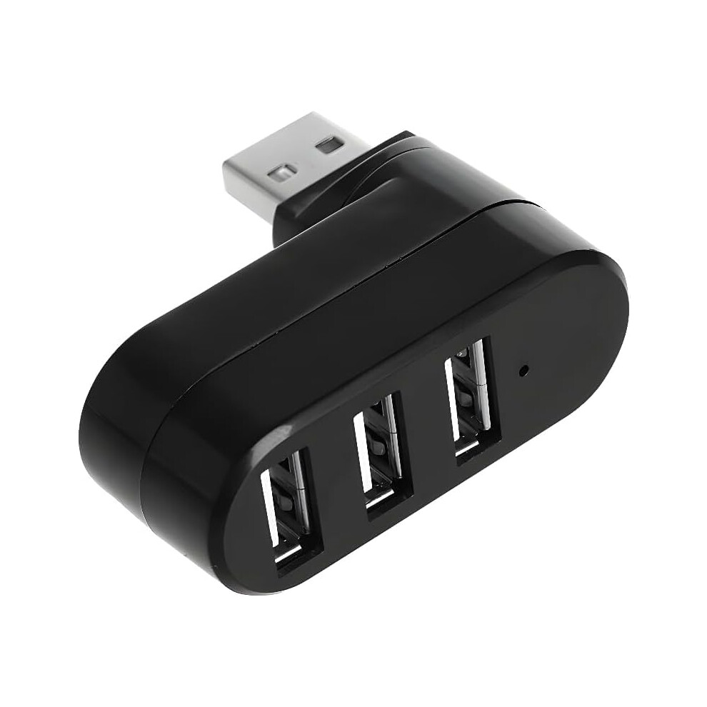 Usb 2.0 Hub 3Port Mini Rotation Design Expansion Dock Windows Mac Linux Laptops Desktops Compatible 9187378029473