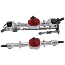 Upgrade Steel Gear Front & Rear Bridge Axle Steering Cup Rod Set for MN D90 D99 MN90 MN99S 1/12 RC Car Spare Parts,B