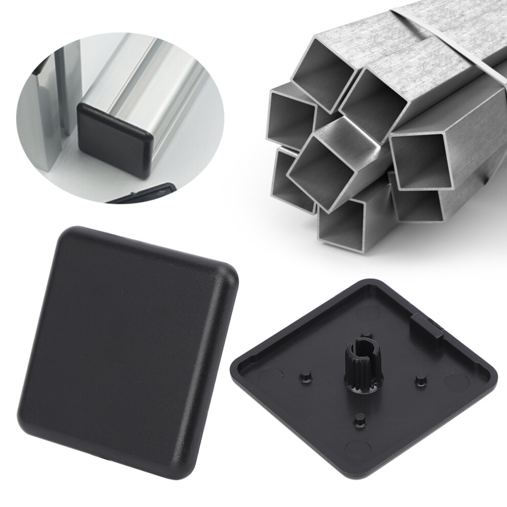 50Pcs Black Plastic End Cap Covers For 2020/3030/4040 Aluminum Profiles 6951379857587
