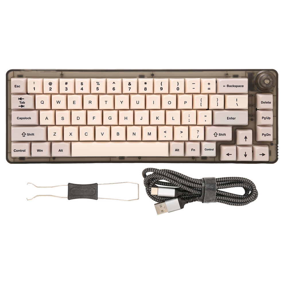 Mechanical Keyboard With South-Facing Led, 67 Key Compact Layout For Optimized Desk Space, Ergonomically Designed For Comfort And Efficiency 9138057526332