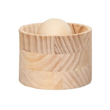 Dumpling Maker and Wrapper Tool, Pine Wood Round Press for Pasta, Ravioli, Cookie Dough