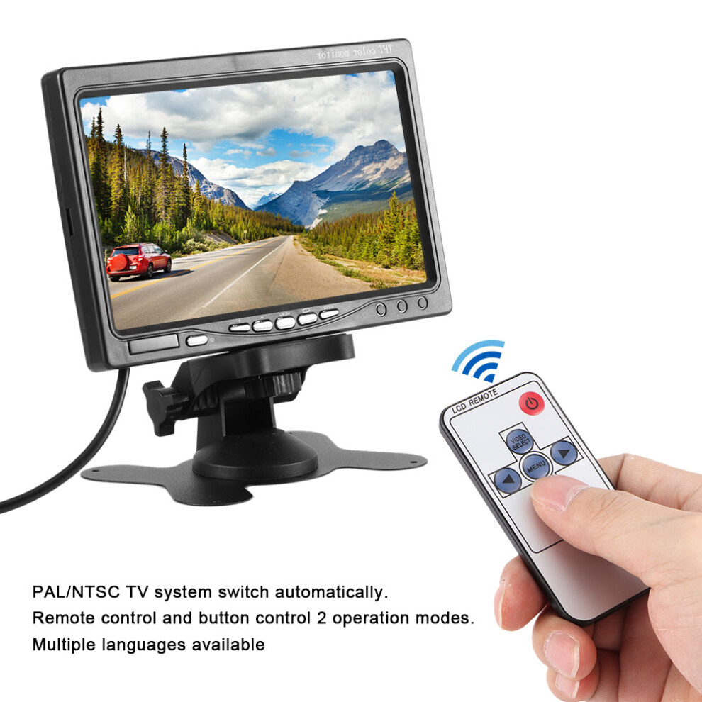 7In Car Monitor 800X480 Hd Rearview Display 12-24V Auto Accessory 5001379858464