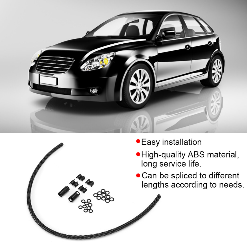 50Cm Universal Abs Windshield Washer Hose Corrugated Tube Connector Kit 8721379859397
