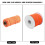 Portable Nylon Diving Handle Line Reel 46m Orange Spool Tool Accessory 7