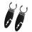 Heavy Type Plastic Kayaks Surfboard-Black Tie the rope 1