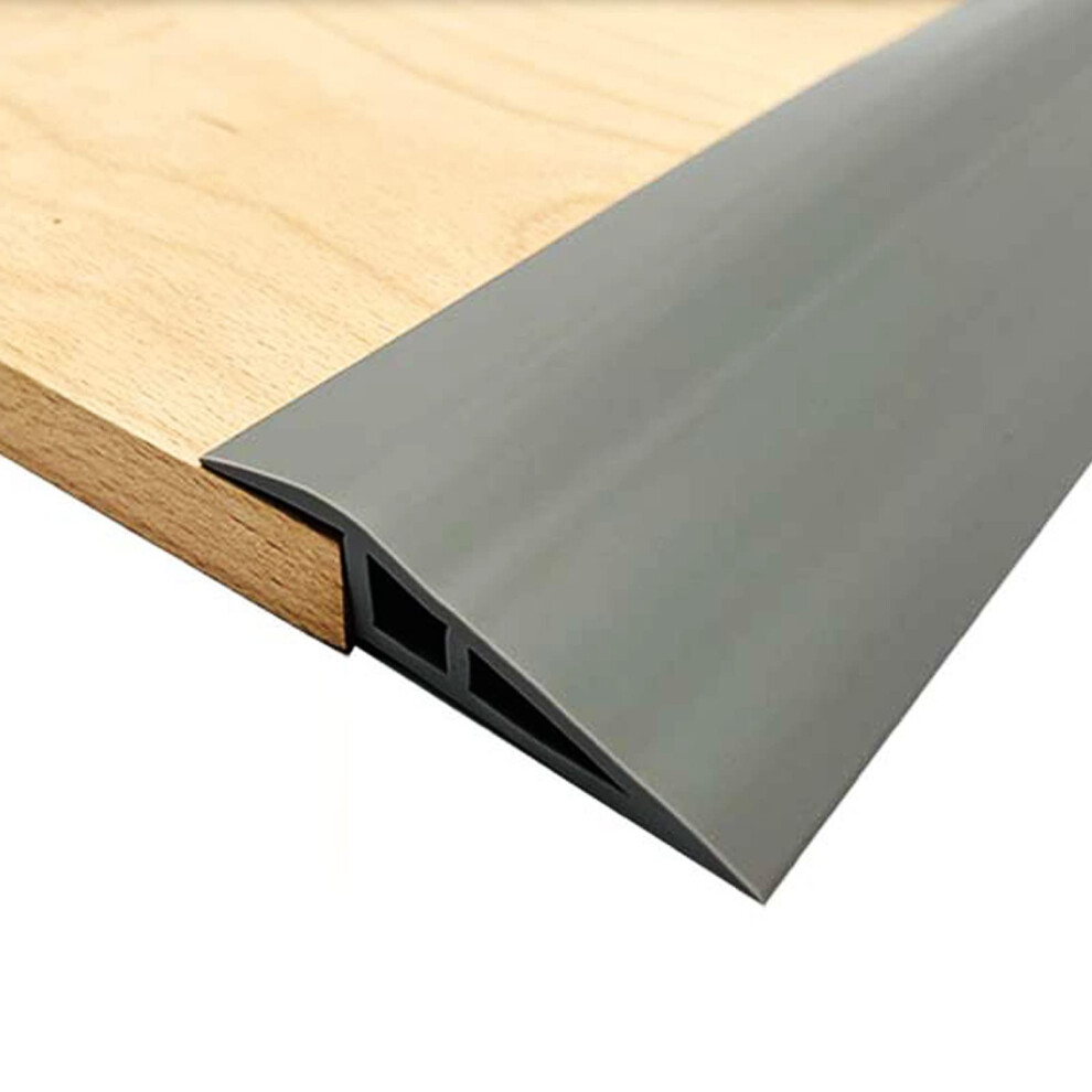 Floor Transition Strip Selfadhesive Threshold For Laminate And Tile, Gray Pvc 100Cm Waterproof 9187378031063