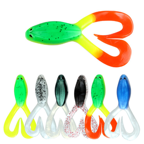 2Pcs Soft Baits Lures Artificial Lures Swimbait Soft-Type D 2