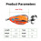 Fishing Lures Crankbait Lures with Double Hook & Blade-Type E 2