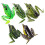 Simulated Soft Frogs Baits Topwater Frogs Lures with Hook-Set 1