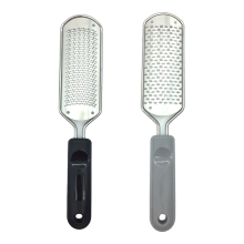 Professionell fotfil, pedikyrverktyg för släta hälar, rostfritt stål, ergonomisk design, förhårdnadsborttagare, halkfritt handtag för våt