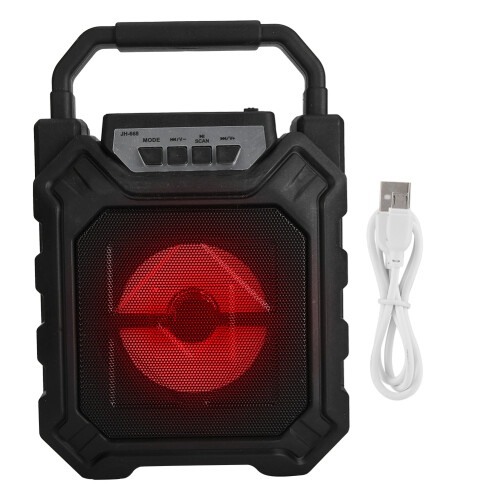 Φορητό ηχείο Bluetooth υψηλής ποιότητας, μαύρο, διάφραγμα από Abs και μέταλλο, ταχύτητα