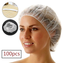 Bonnet extra large pour soins des cheveux longs, bonnet jetable non tissé uni à clip, extensible et ajustable, idéal pour les salons de coiffure