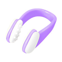 Swimming Nose Clip Silicone Swim Nose Plugs with Storage-Purple