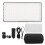 Lampe photo à intensité variable avec éclairage doux, lampe vidéo LED, réglage progressif de l'intensité, diffuseur intégré, batterie 1