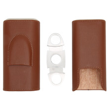 Cedar Lined Portable Cigar Humidor Compact Design Easy To Use Cigar Accessories Kit Premium Materials Cedar Wood Modern And Elegant Design Cigar Case