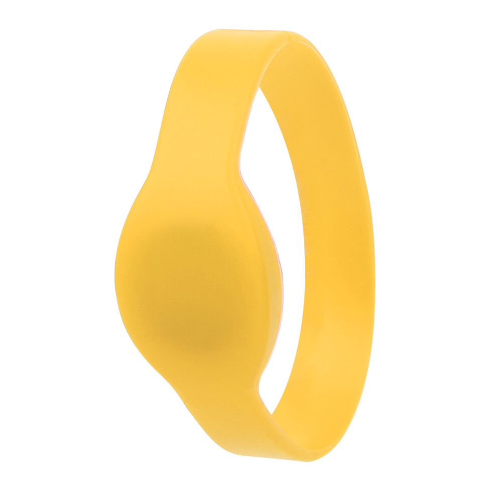 Waterproof Rfid Wristband 13.56Mhz Silicone - 10Pcs Set Yellow 4601379865953