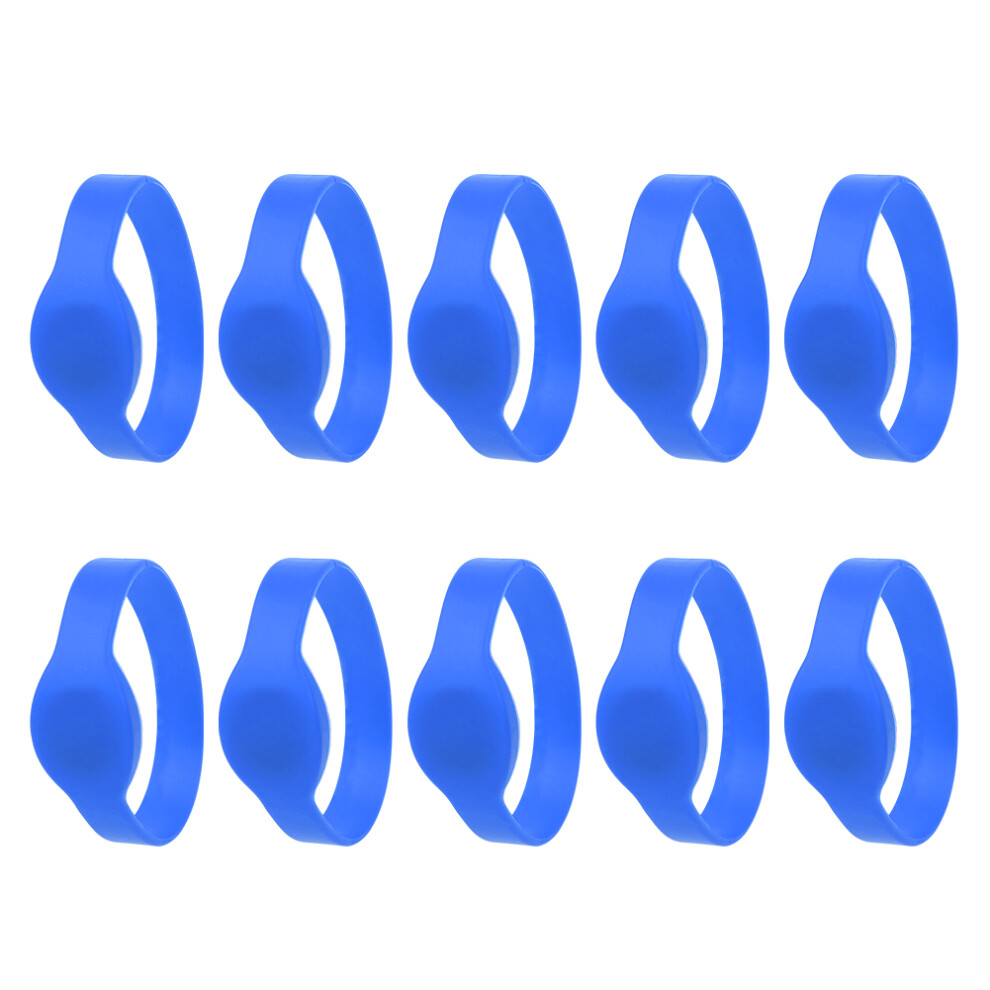 Rfid Wristband Silicone Waterproof Ip68 125Khz For Swimming Pool & Sauna Blue 7631379865919