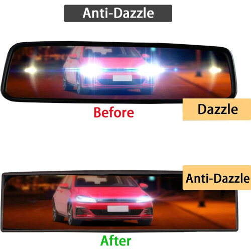 Rear View Mirror Wide Angle Panoramic Auto Reverse Parking Reference 30cm Car Styling For Driving Test Car 2