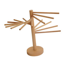 Wooden Pasta Drying Rack for Fresh Noodles and Spaghetti, Quick Even Drying Durable Stand