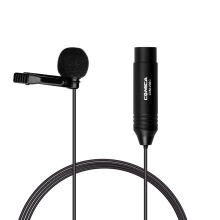 Omnidirectional Lavalier Mic CVM-V02O 1.8M Condenser XLR for Camcorders