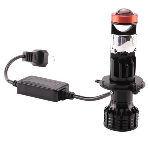 H4 LED  Projector 3D Lens 90W 25000LM Motorcycle Headlight Automobile Bulb Conversion Kit Hi/Lo 1