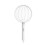 Electric Mosquito Swatter 3000V Instant Kill with LED Light Foldable Handle Indoor Bug Zapper White 1