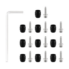 10Pcs Brake Sleeve and Connecting Insert Bicycles Repair-Black