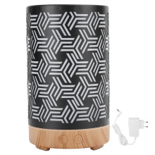 Unieke metalen diffuser voor etherische oliën, ultrasone luchtbevochtiger met sproeitechnologie voor continue verspreiding van aromatherapie-oliën