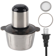 Robot culinaire, bol en acier inoxydable, lames tranchantes, hachage sans effort, conception sûre et stable pour un hachage de viande efficace et