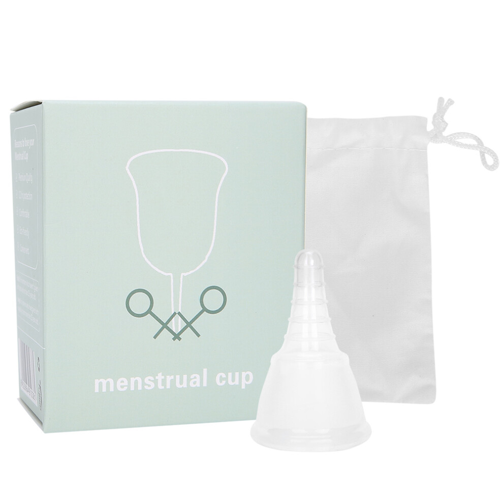 SilkySoft Menstrual Cup - Healthy Menstrual Hygiene Solution, Soft Medical Grade Silicone for Maximum Comfort