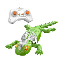 (A) Wall & Ground Crawling Gecko Toy Remote Control Rechargeable With LED Eyes Climbs Up Walls Toys Gift For Kids