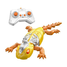 (B) Wall & Ground Crawling Gecko Toy Remote Control Rechargeable With LED Eyes Climbs Up Walls Toys Gift For Kids