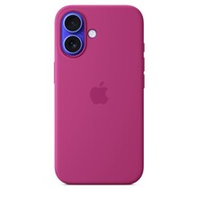 Silicone Case with MagSafe for Apple iPhone 16 - Fuchsia
