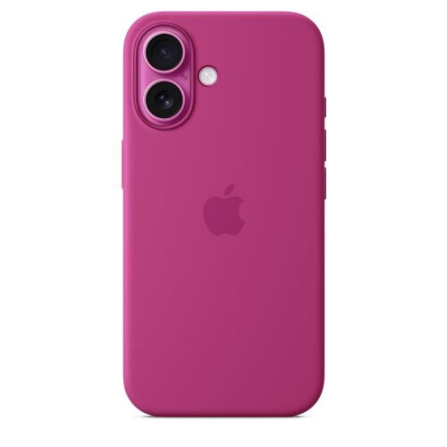 Apple Silicone Case with MagSafe for Apple iPhone 16 - Fuchsia 2
