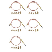 5 Set 60cm Gas Stove Thermocouple Heater Part Burner Universal Fireplace Replace Adaptors Digital Temperature Controller
