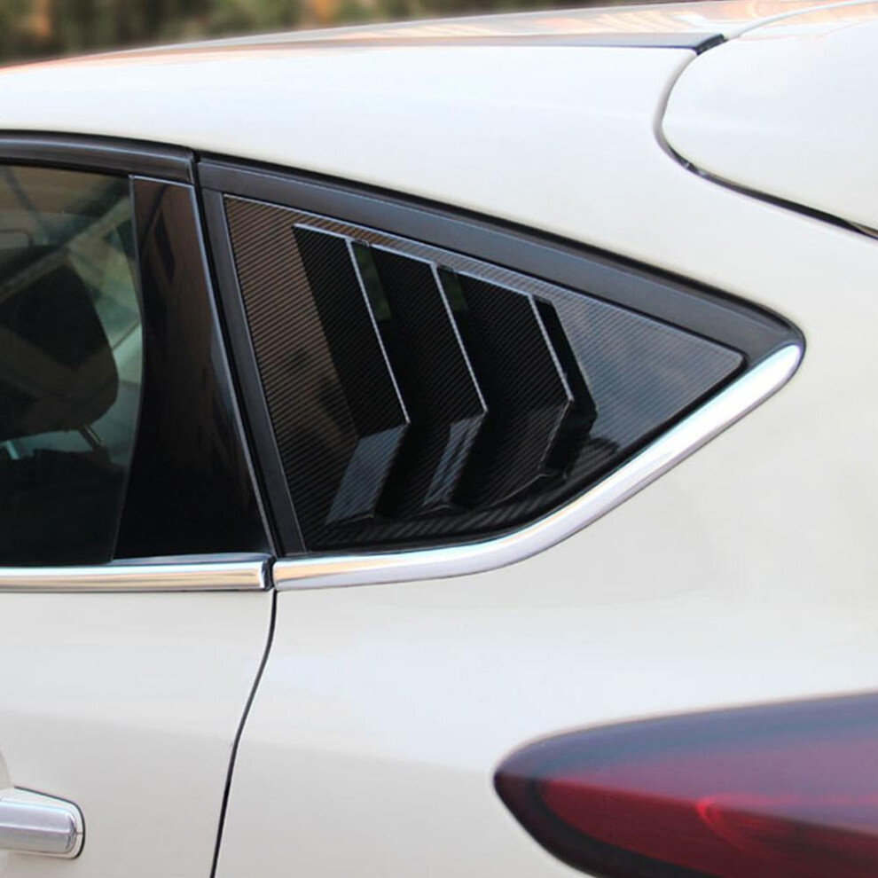 Carbon Fiber Style Rear Window Louver Shutter Fit For Ford Focus St Rs Mk3 3721382691088