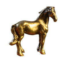 Copper Alloy Horse Figurine Desktop Decoration Miniature-1