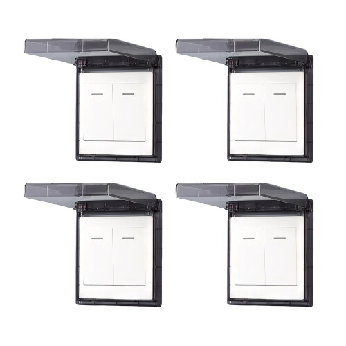 Waterproof Switcher Protectors Low Profile-Black Transparent