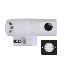 LED-analoge projectieklok met-Wit Geen afstandsbediening