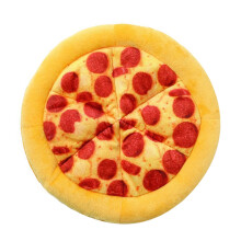 Boeiend pluchen pizzaspeelgoed voor huisdieren met realistische