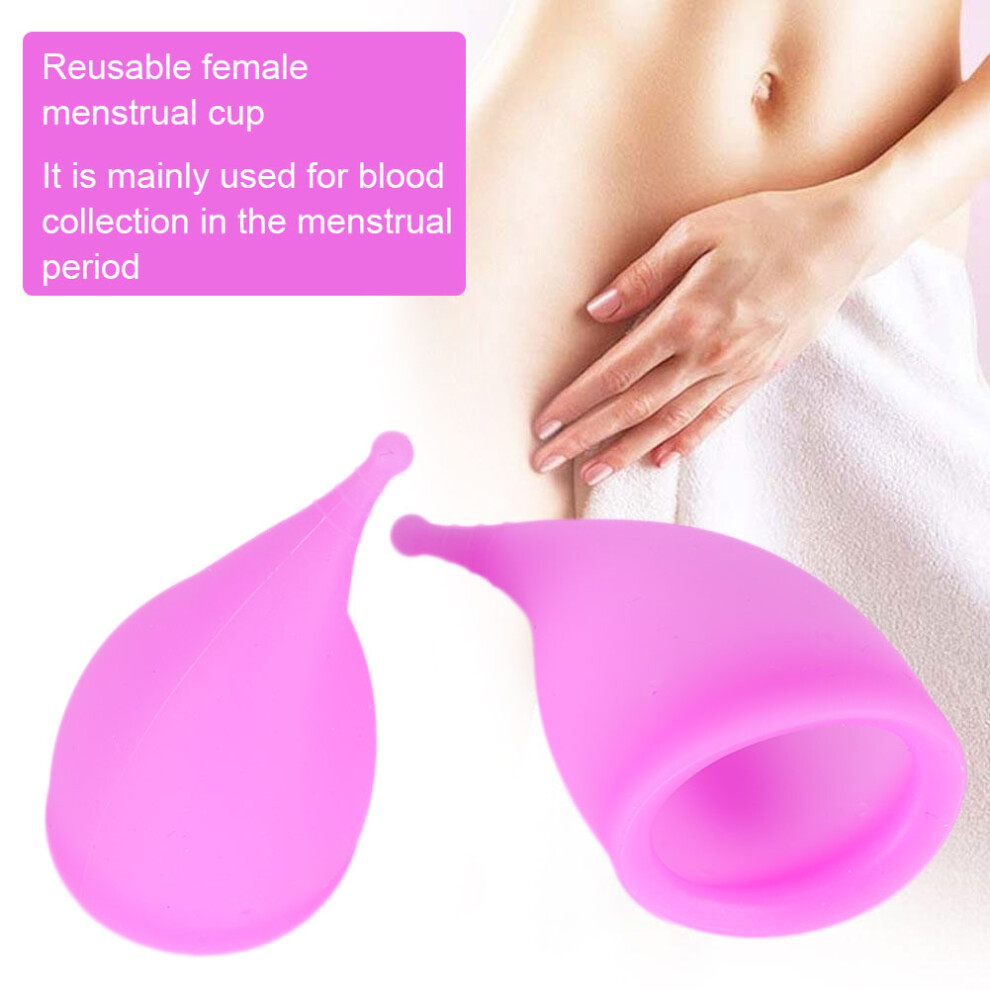 Purple Silicone Menstrual Cup For Women Reusable Feminine Hygiene Sizes L S