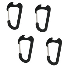 Safety Carabiner Keyring Carabiners Fishing Buckles-Black