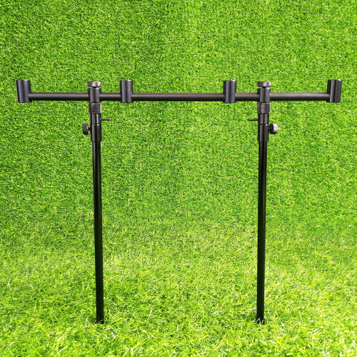 Adjustable Height Fishing Support 4 Rod Capacity Alarms Systems 1