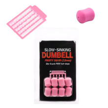 8pcs Dumbbells Shape Floating Carps Fishing Lures-Pink 8
